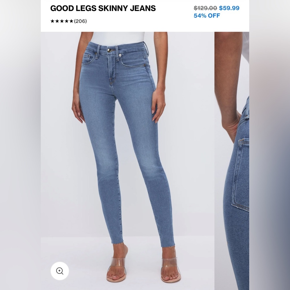 Good American “Good Legs” Size 8 in Blue 655